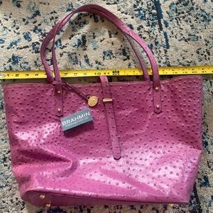BRAHMIN large leather tote